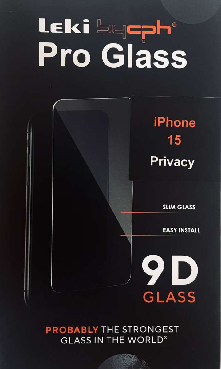 Leki bycph Privacy Pro Glass skjermbeskytter til iPhone 15