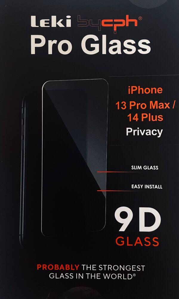 Leki bycph Privacy Pro Glass skjermbeskytter til iPhone 13 Pro Max/14 Plus