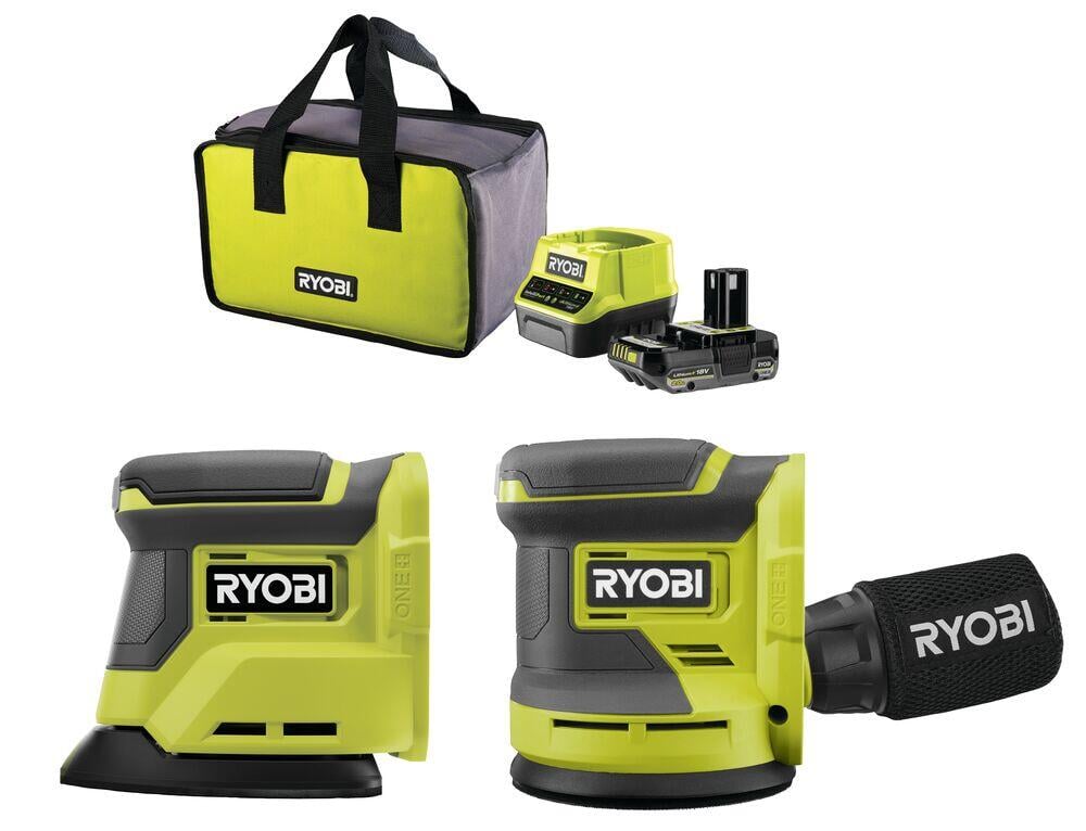 Ryobi RCK182S-1C20G Verktøysett sliping m/batteri