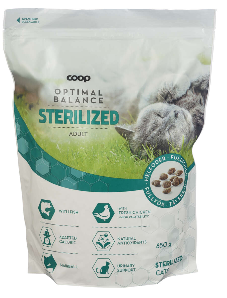Coop Optimal Balance Sterilisert Voksen Kattemat 850g