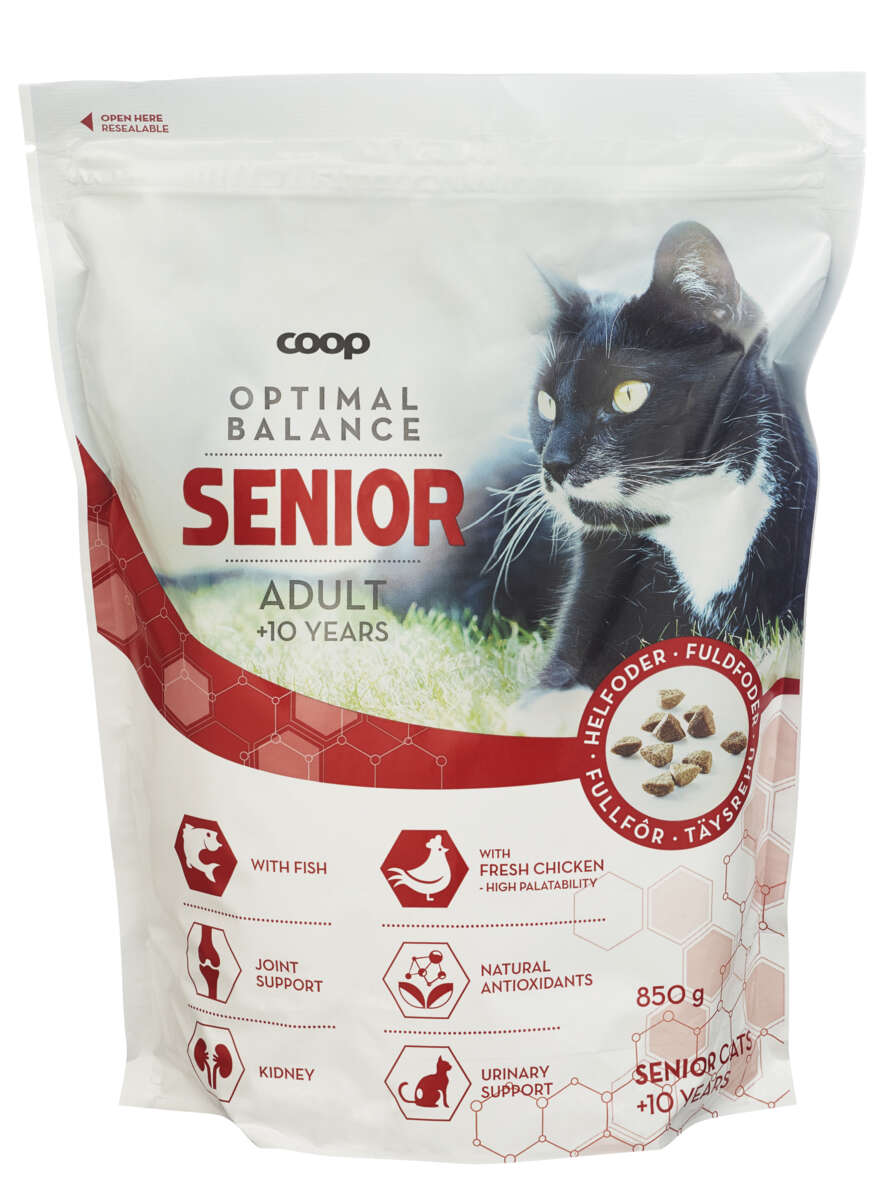 Coop Optimal Balance Senior Voksen Kattemat Tørr 850g