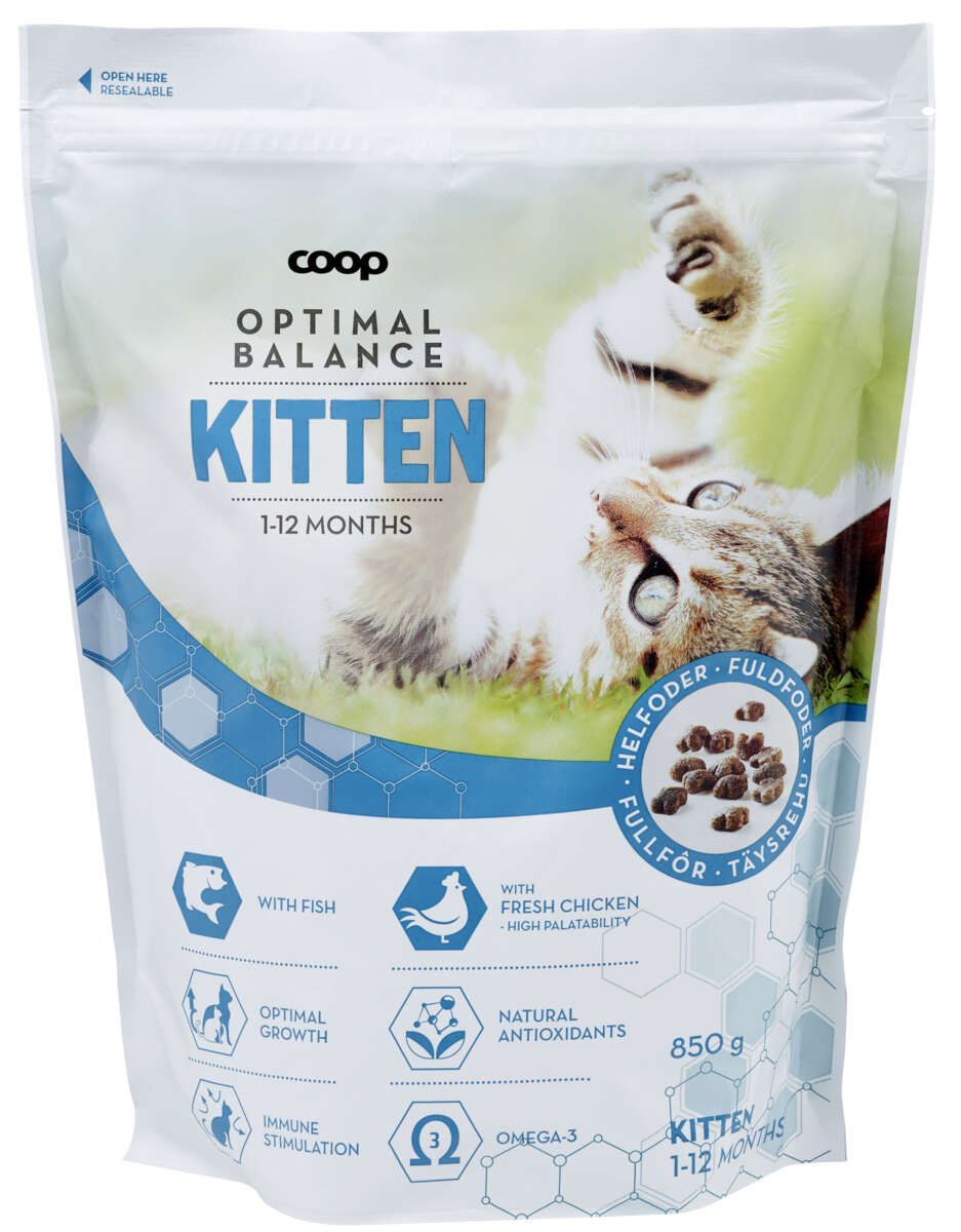 Coop Kitten Kattemat Tørr 850g