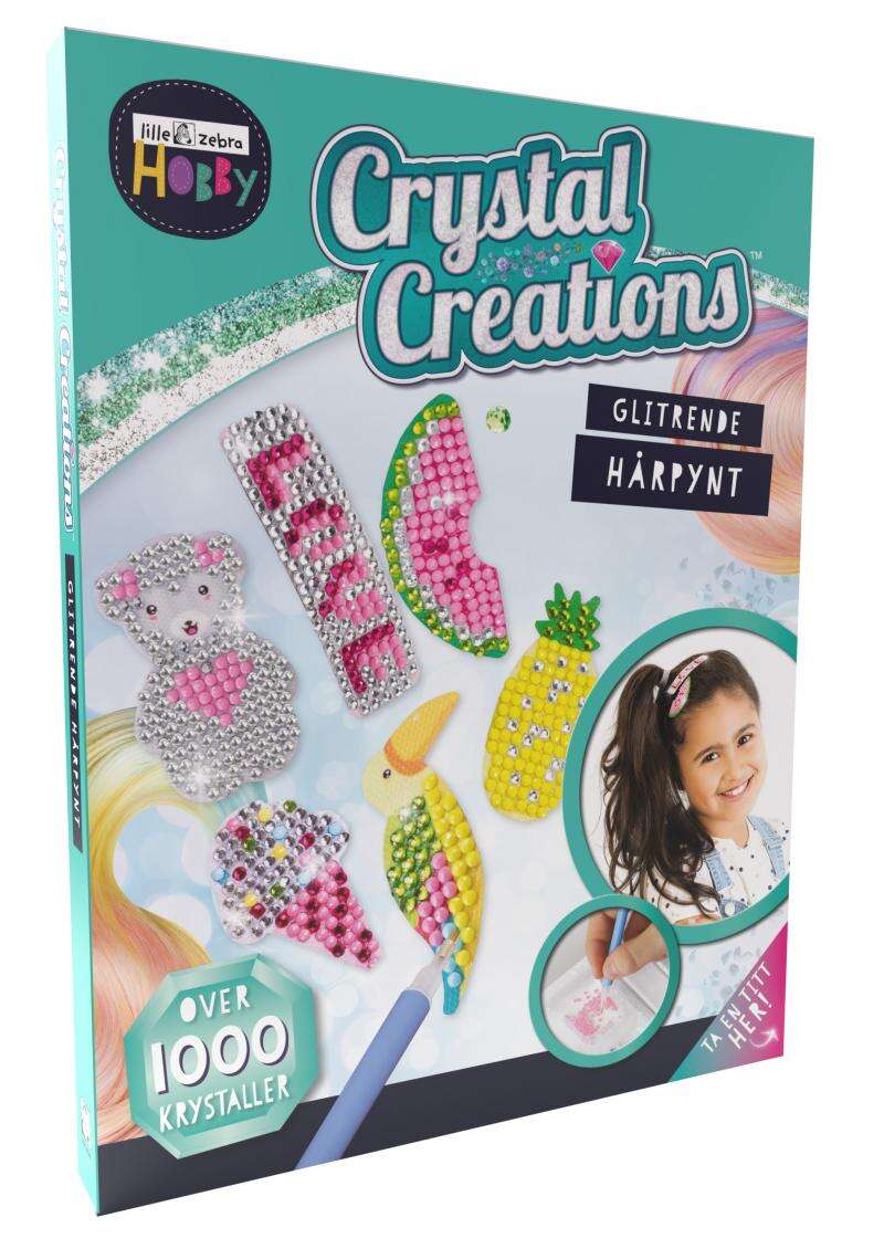Hobbysett glitrende hårpynt