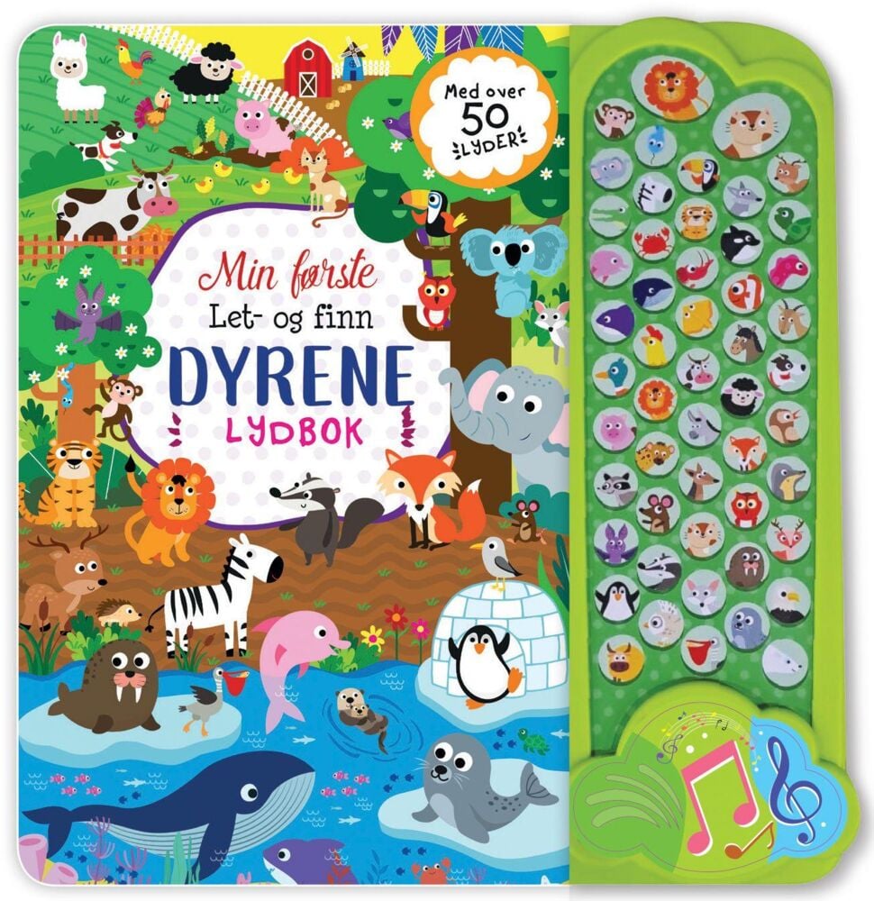 Min første Let-og-finn-lydbok Dyrene