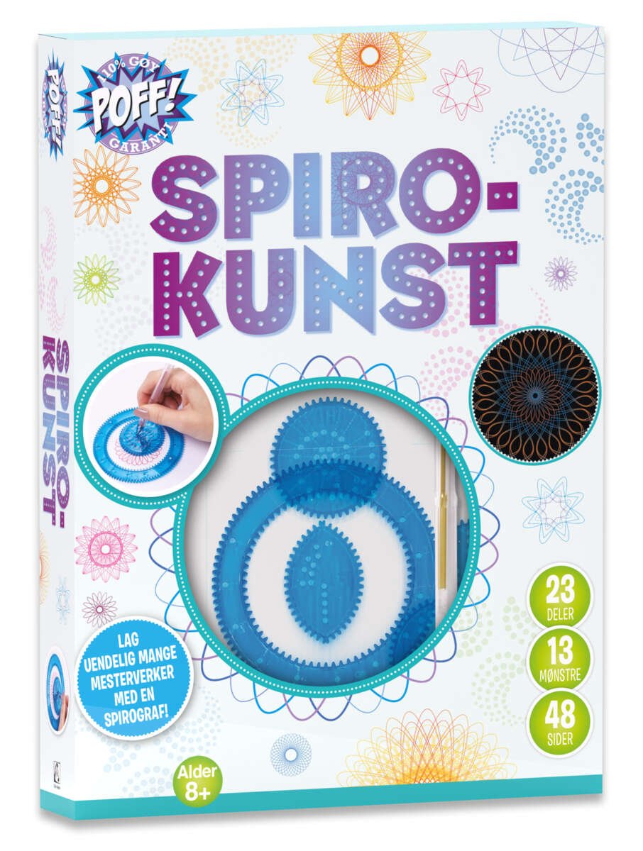 Spirokunst -bok- og lekesett