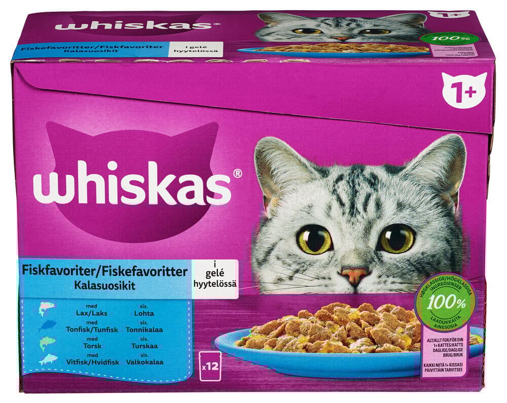 Whiskas® Fiskefavoritter 1+ 12x85g