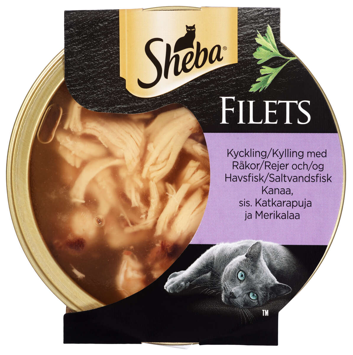 Sheba® Filet Kylling, Reker og Saltvannsfisk 60g