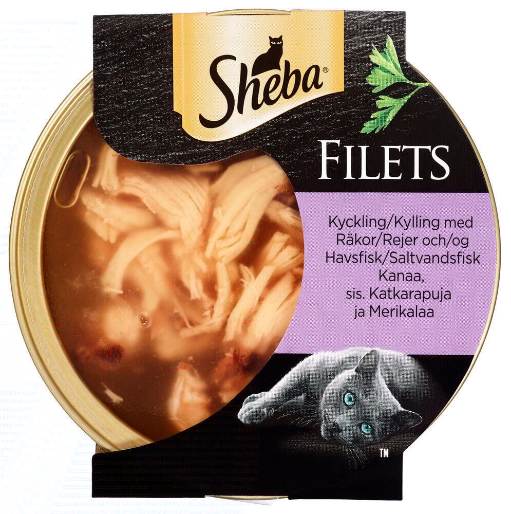 Sheba® Filet Kylling, Reker og Saltvannsfisk 60g