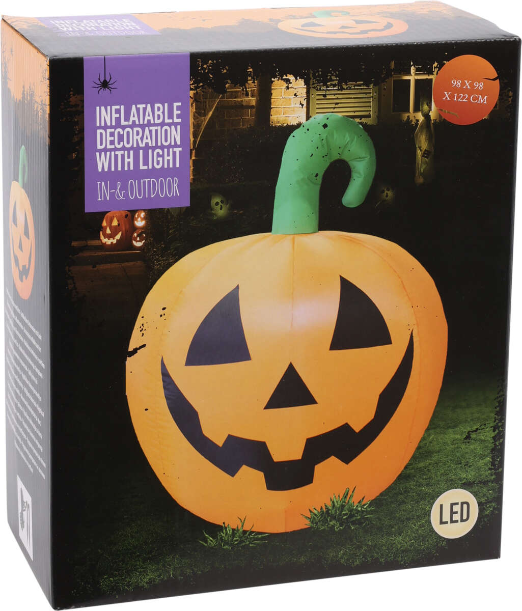 Halloween oppblåsbart gresskar