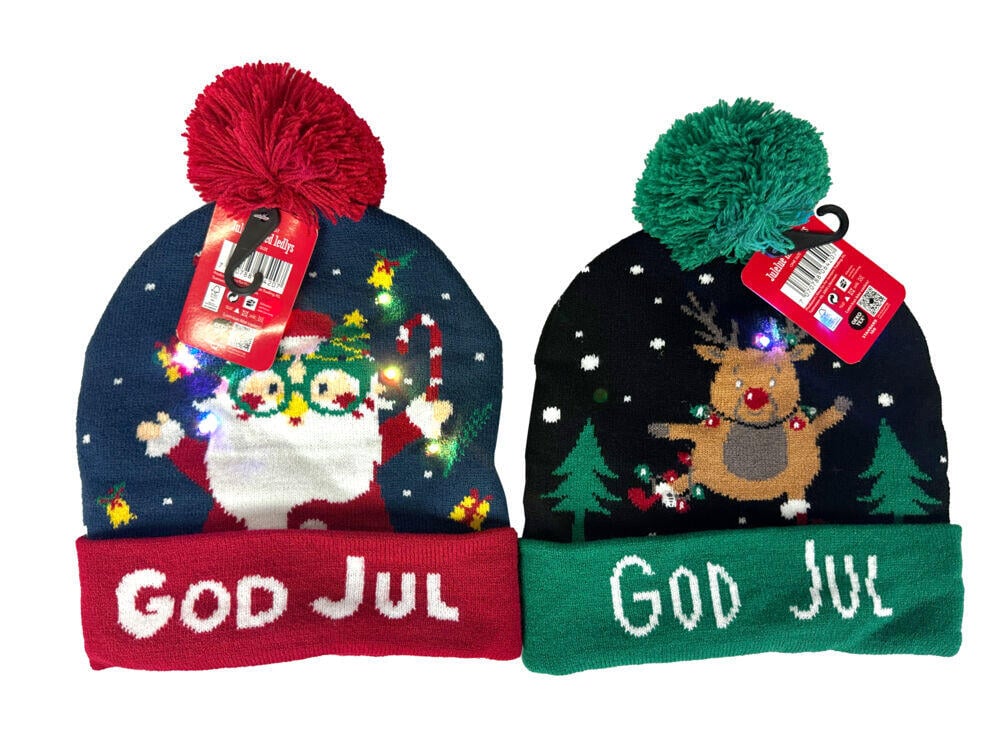 Julelue med LED-lys