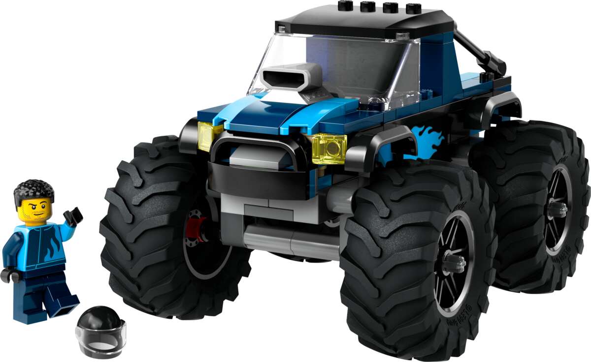 LEGO® City Blå monstertruck. Terrenggående lekekjøretøy 60402