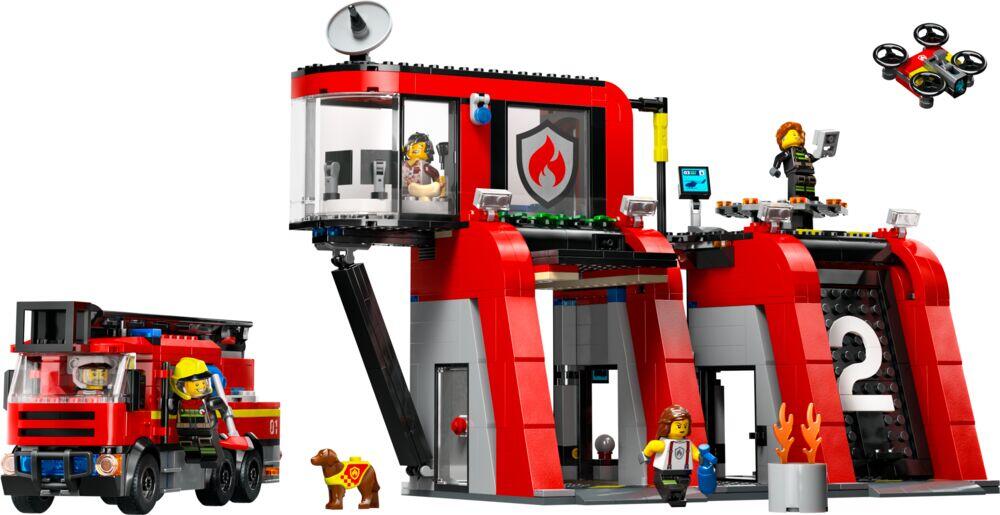 LEGO® City Brannstasjon med brannbil 60414