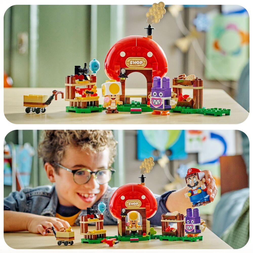 LEGO® Super Mario™ Ekstrabanesettet Nabbit besøker Toads butikk 71429