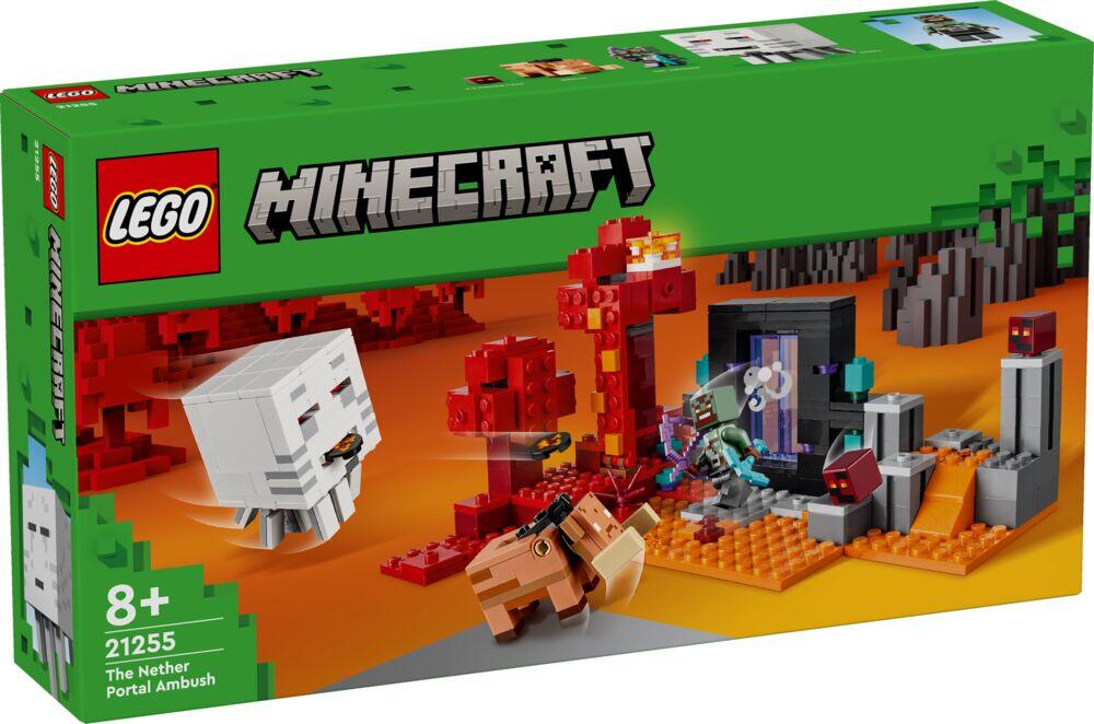 LEGO® Minecraft® Bakholdsangrep ved underverdenportalen 21255