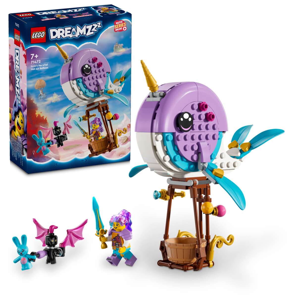 LEGO® DREAMZzz™ Izzies narhval med luftballong 71472