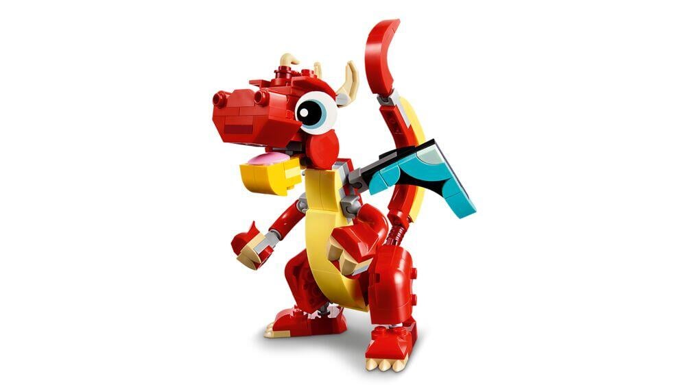LEGO® Creator Rød drage. 3-i-1 lekesett med dyr 31145