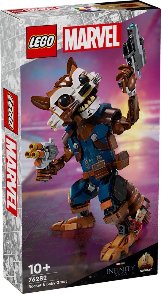 LEGO® Marvel Rocket og Groot som liten 76282