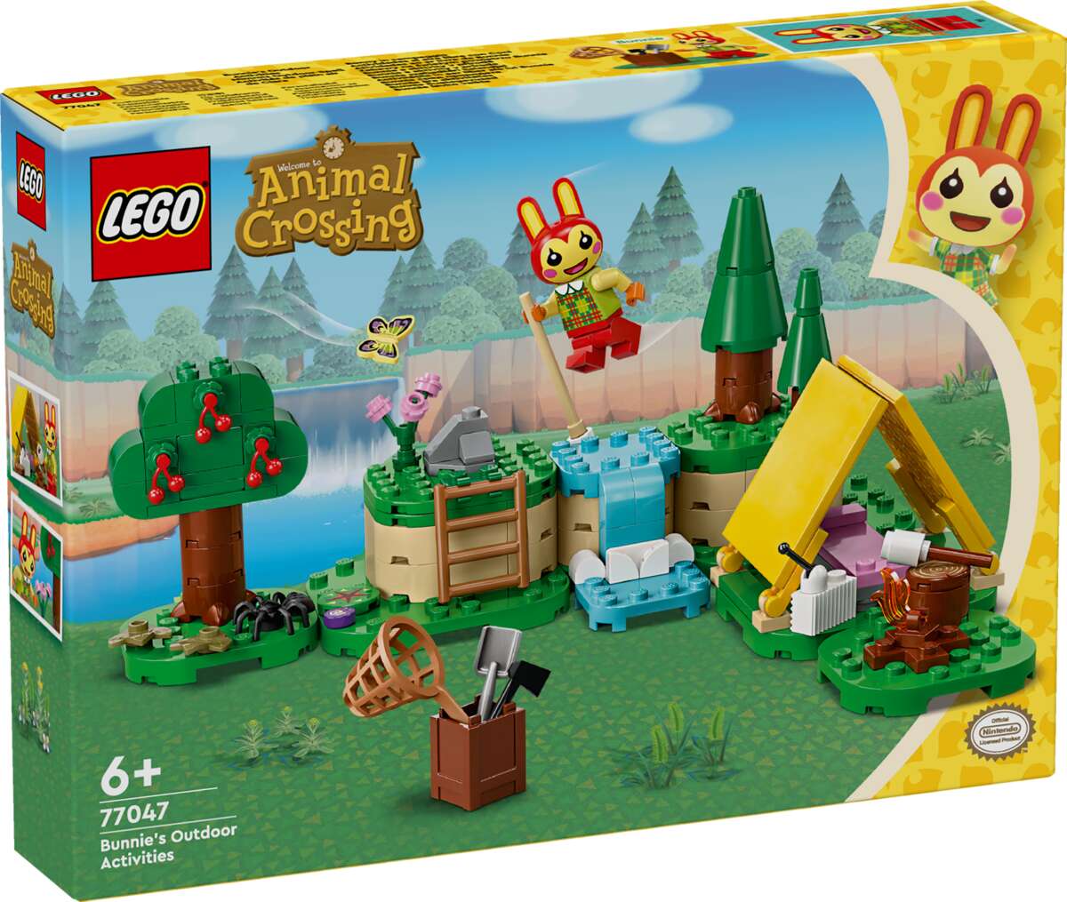 LEGO® Animal Crossing™ Bunnie på telttur 77047
