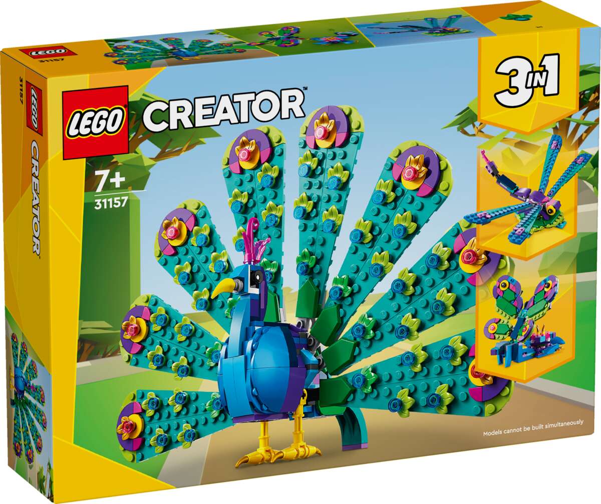 LEGO® Creator Eksotisk påfugl. 3-i-1-lekesett 31157