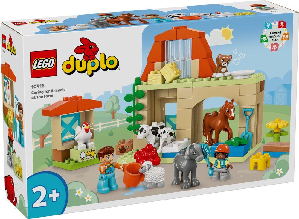 LEGO® DUPLO® Town Dyrestell på gården 10416