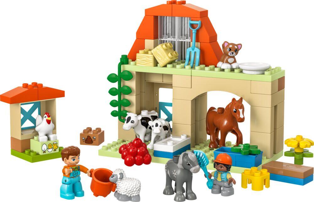 LEGO® DUPLO® Town Dyrestell på gården 10416