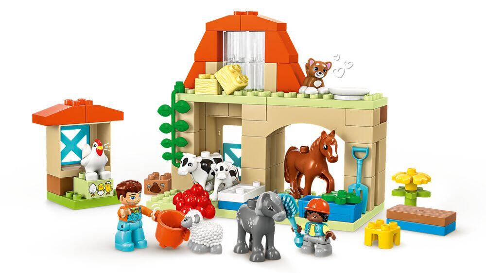 LEGO® DUPLO® Town Dyrestell på gården 10416
