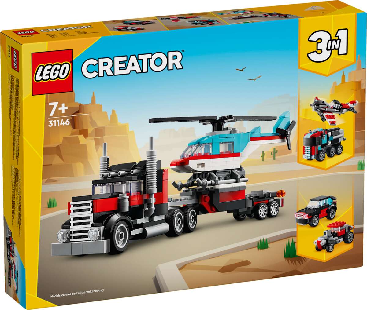LEGO® Creator Trailer med helikopter 31146