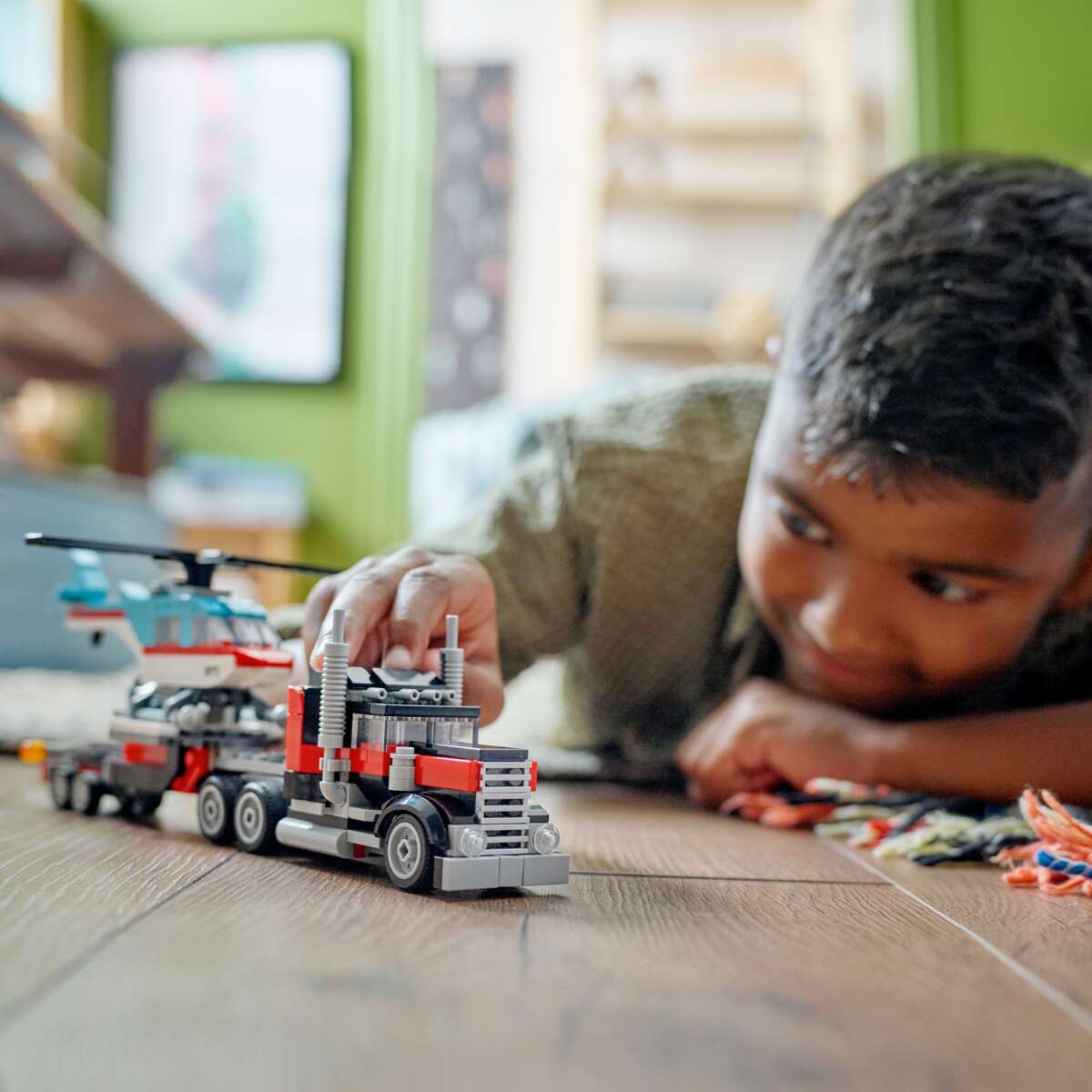 LEGO® Creator Trailer med helikopter 31146