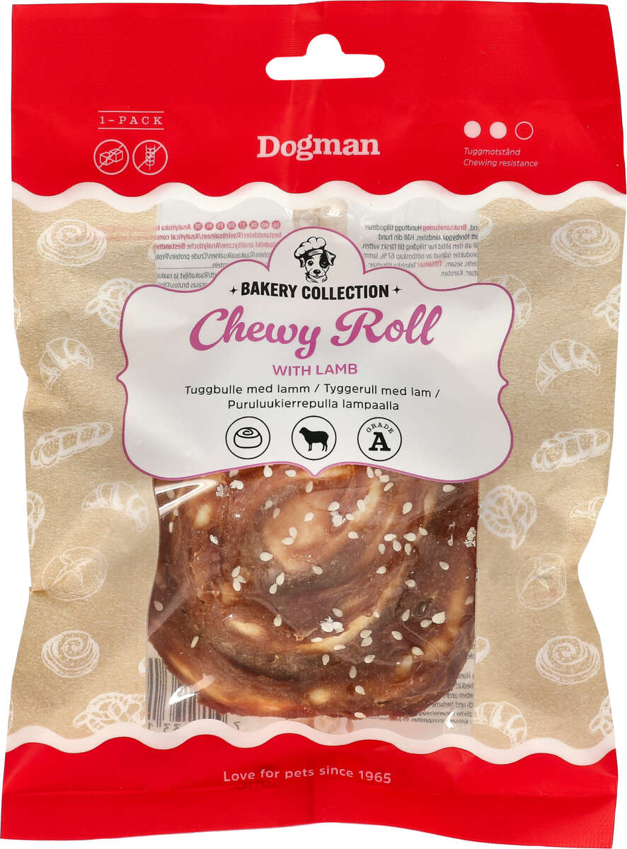 Dogman Tyggerull Chewy Roll med Lam 60g