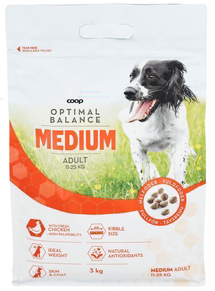 Coop Tørrfor Hund Medium 3kg