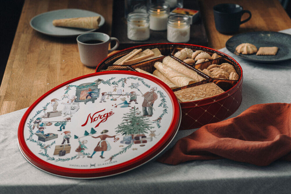 Hadeland Glassverk Norgesglasset kakeboks