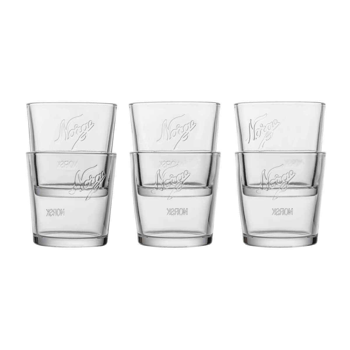 Hadeland Glassverk Norgesglasset drikkeglass 6 pk