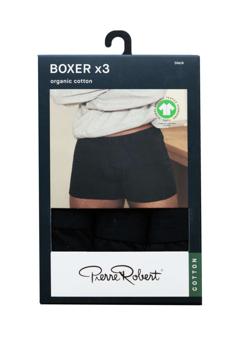 Pierre Robert Cotton boxer 3-pk herre