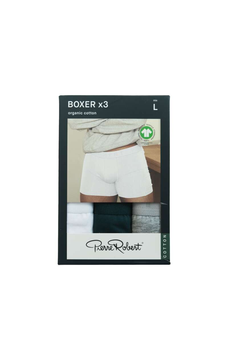 Pierre Robert Cotton boxer 3-pk herre