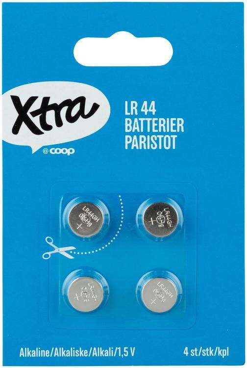 Xtra LR44 batterier 4pk