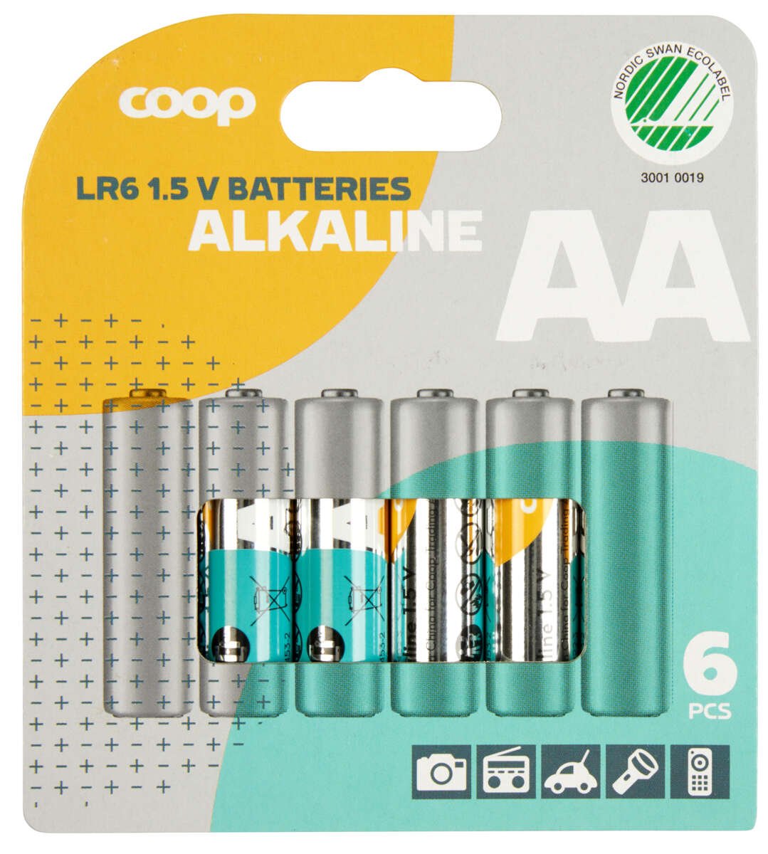 Coop AA-batterier 6pk