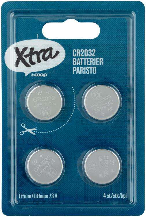 Xtra CR2032 batterier 4pk