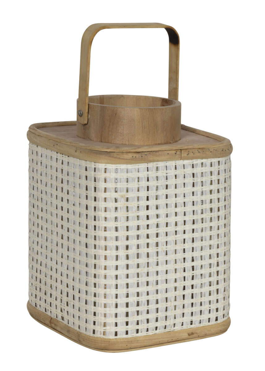 Firkantet lykt i bambus