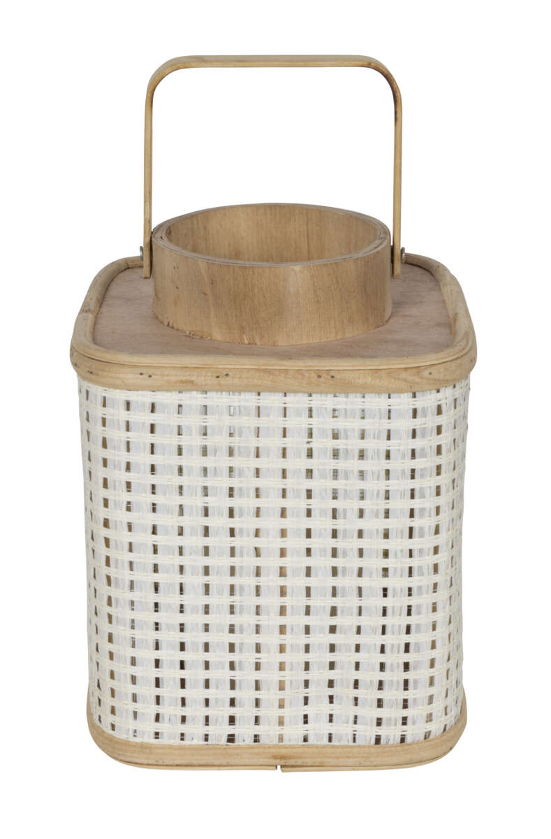 Firkantet lykt i bambus