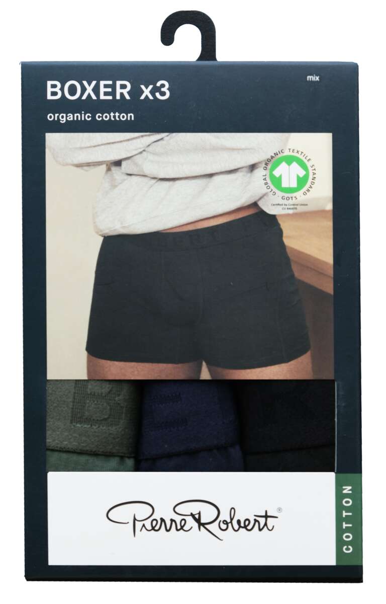 Pierre Robert Cotton boxer 3-pk herre