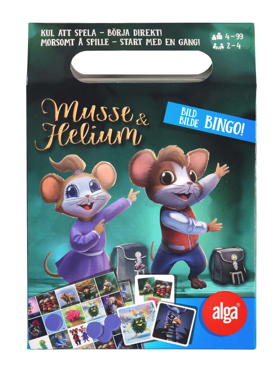 Alga Musse & Helium spill Kortbingo