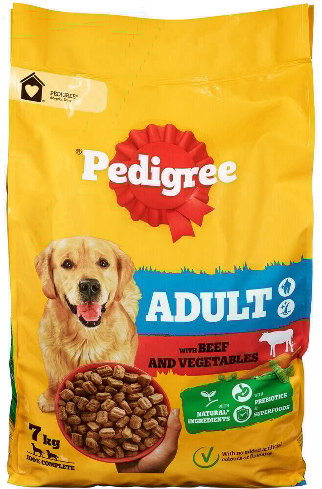 Pedigree Adult Okse/Grønnsaker 7kg