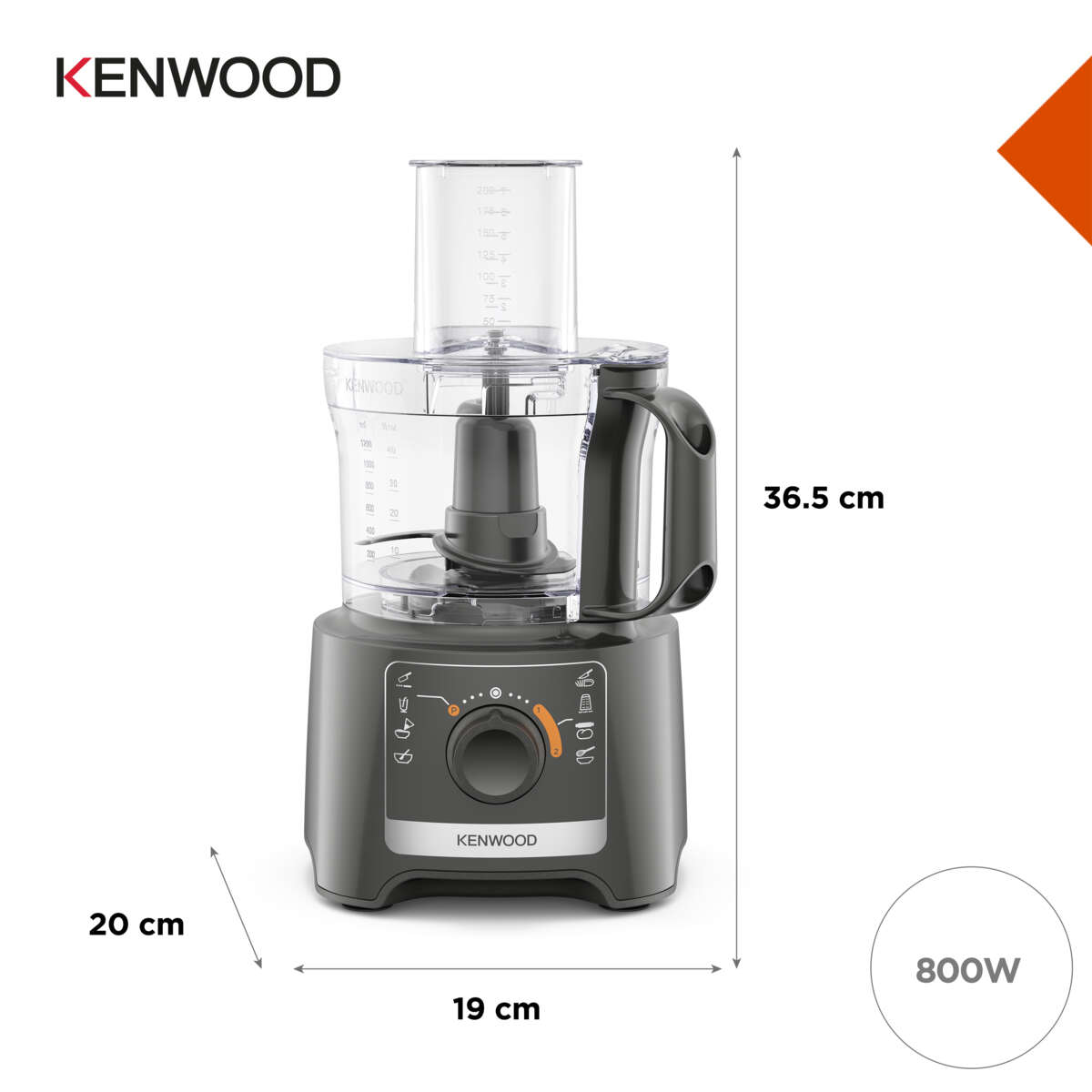 Kenwood MultiPro Compact foodprosessor og blender