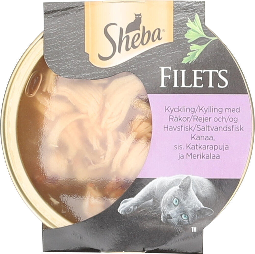Sheba® Filet Kylling, Reker og Saltvannsfisk 60g