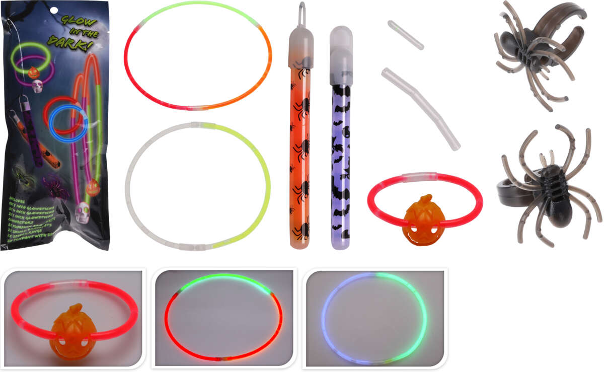 Halloween glow stick sett