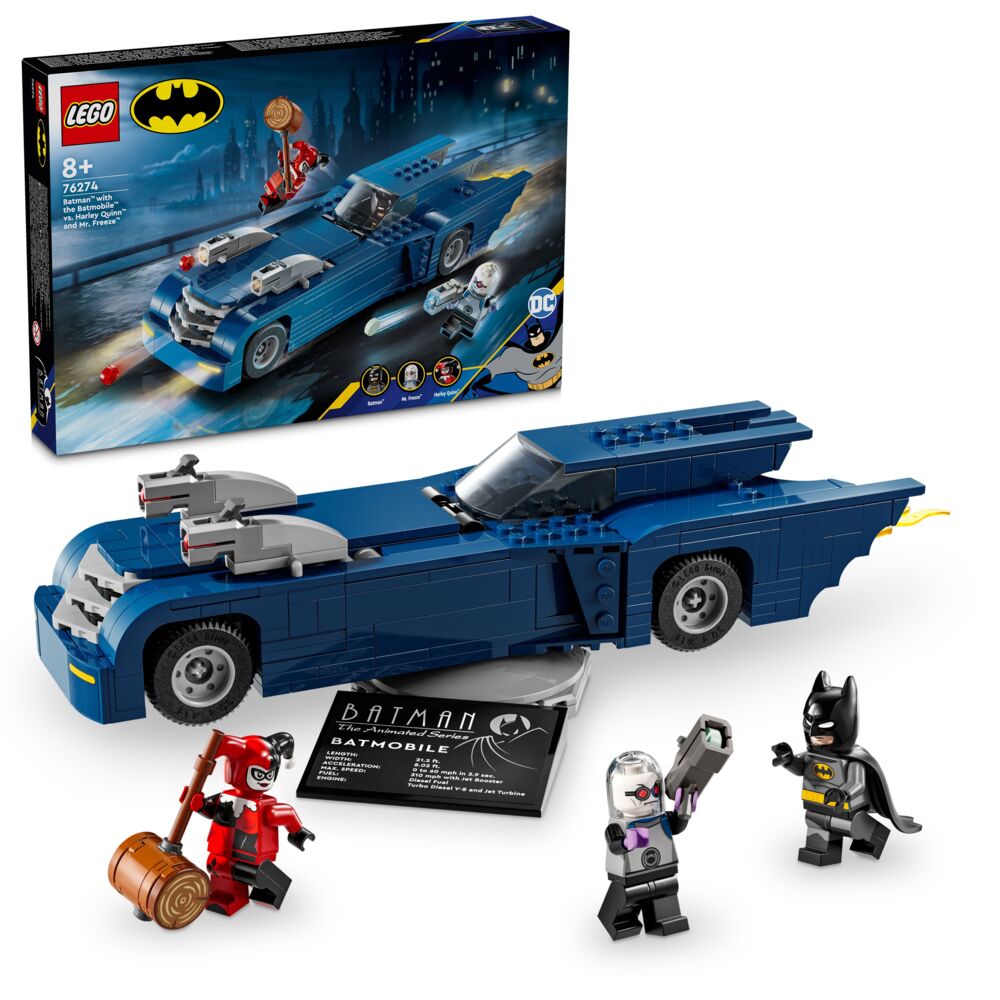 LEGO® DC Batman™: Batman™ med Batmobile™ mot Harley Quinn™ og Mr. Freeze™ 76274