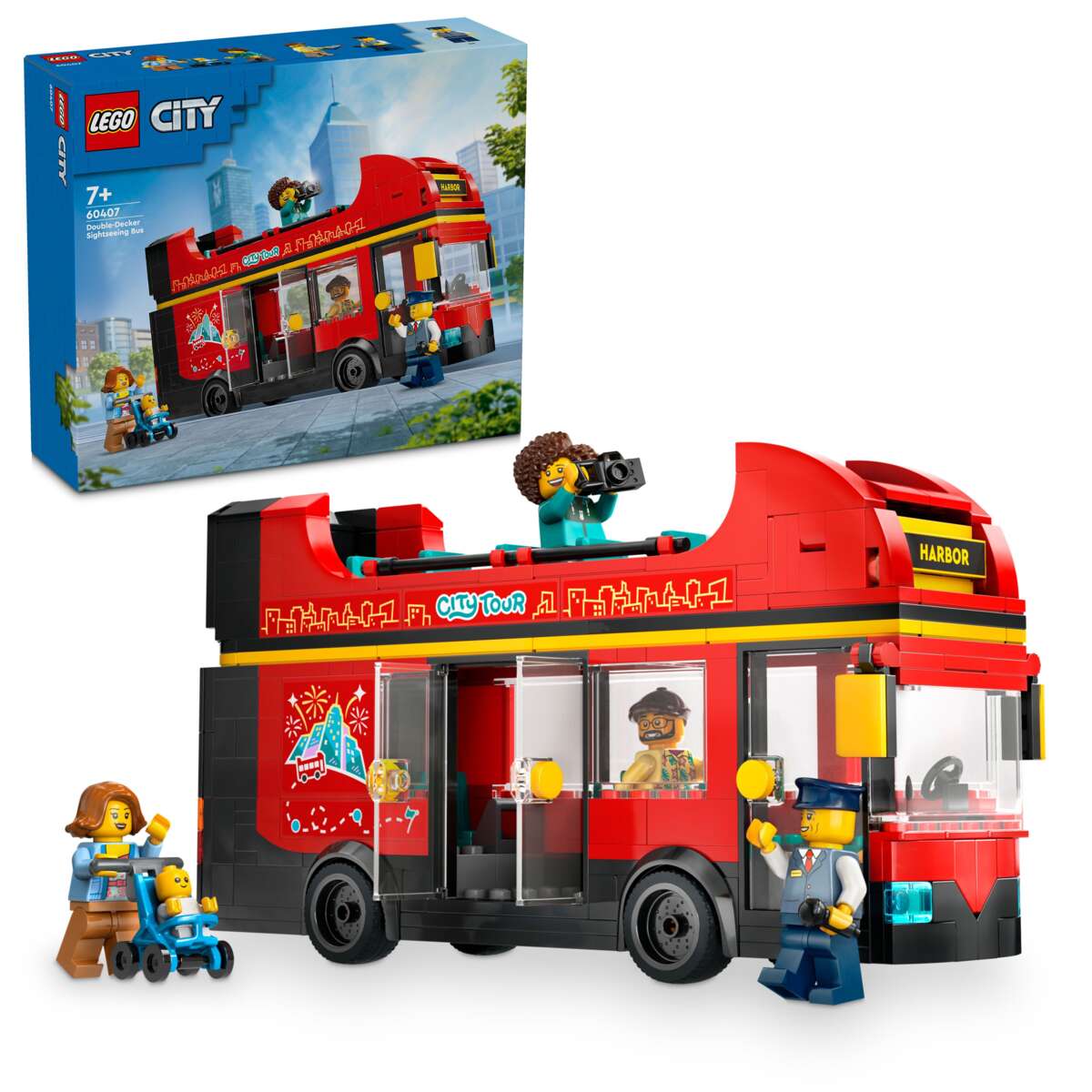 LEGO® City Rød dobbeltdekker-turistbuss 60407