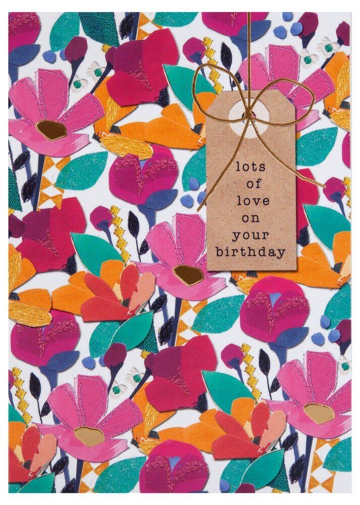 Kort lots of love on your birthday