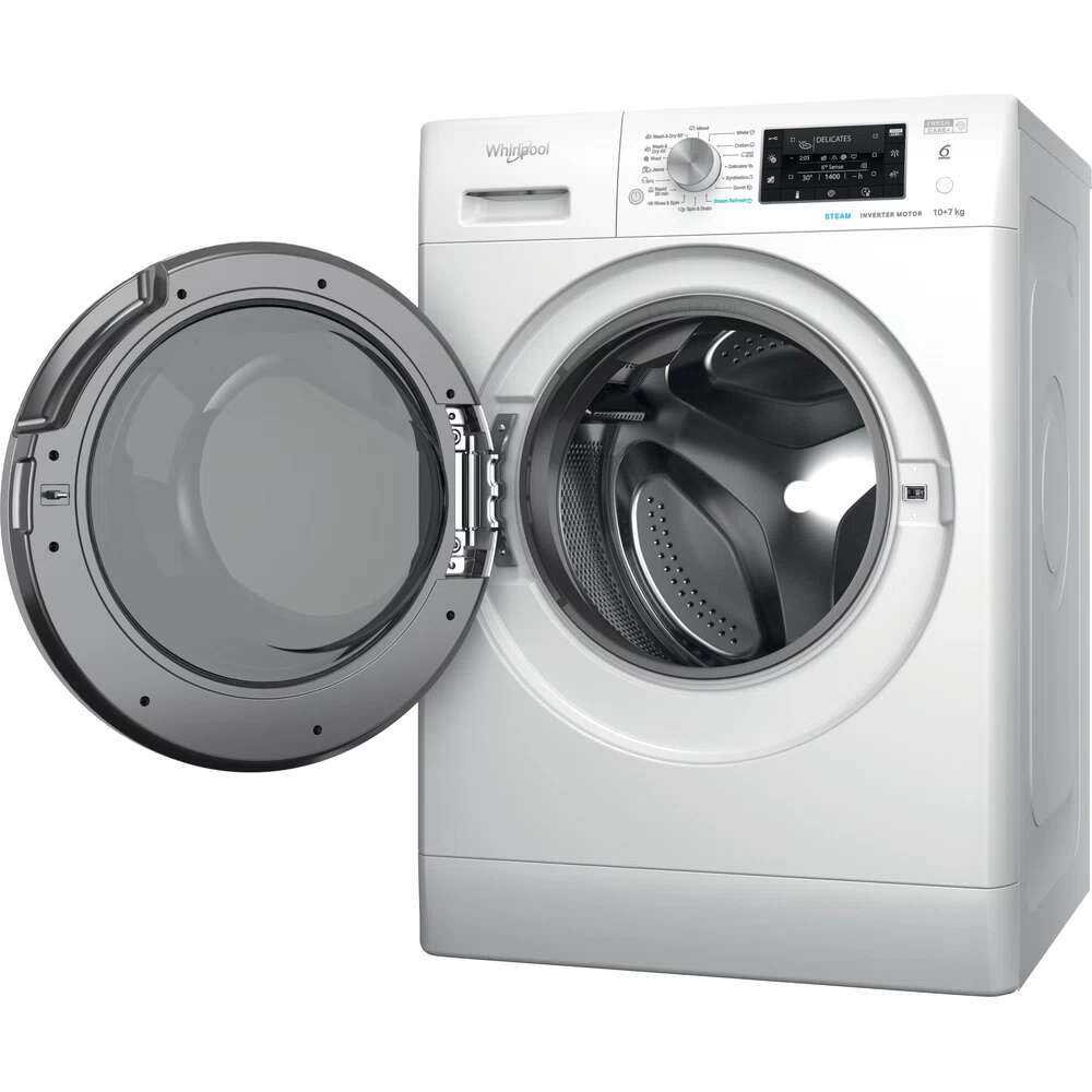 Whirlpool FFWDD 1076258 SV EE kombinert vaskemaskin/tørketrommel