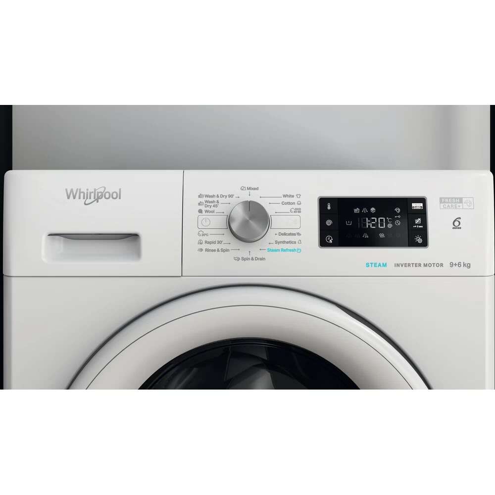 Whirlpool FFWDB 964369 WV EE kombinert vaskemaskin/tørketrommel